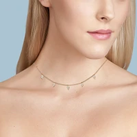 Yellow Gold and Diamond Choker Necklace