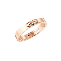 Liens Évidence Rose Gold Wedding Band