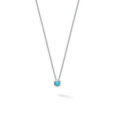 Turquoise and Silver Pendant