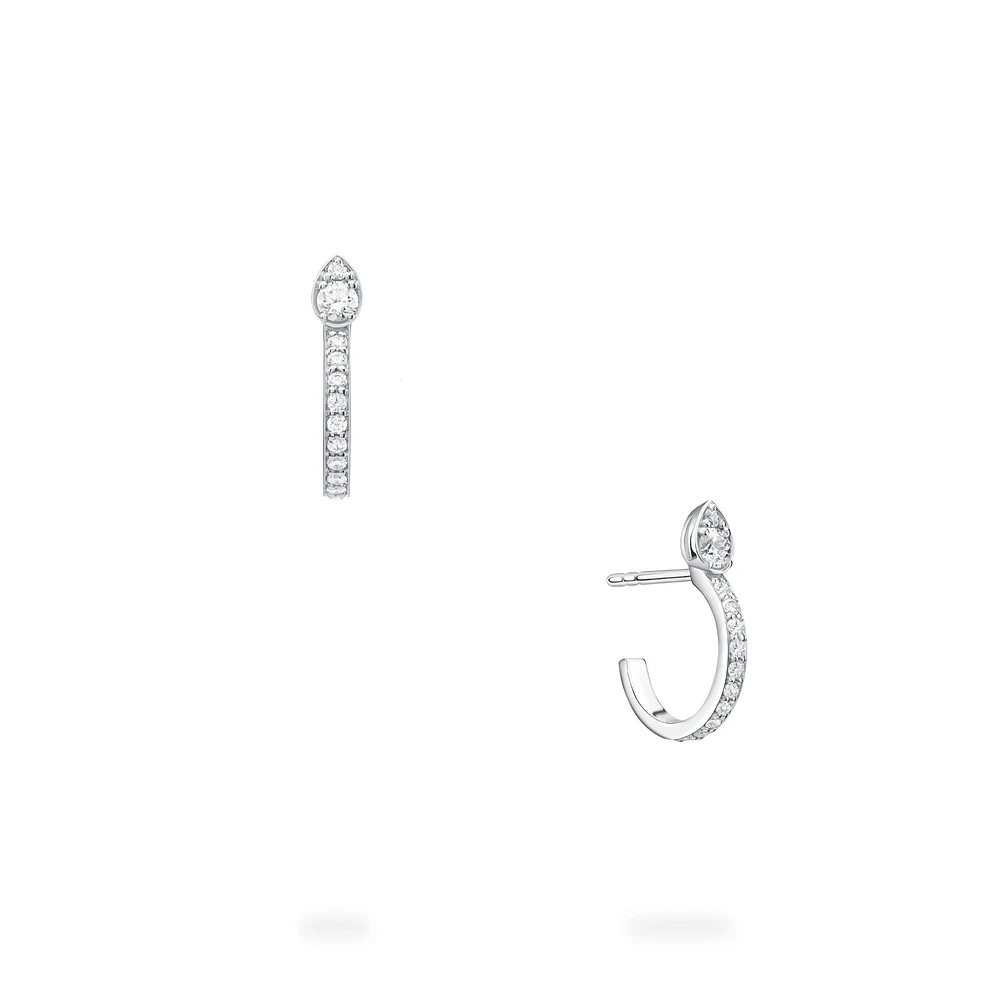 Diamond Hoop Earrings