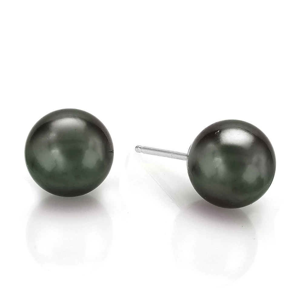 8.5-9MM Tahitian Pearl Stud Earrings