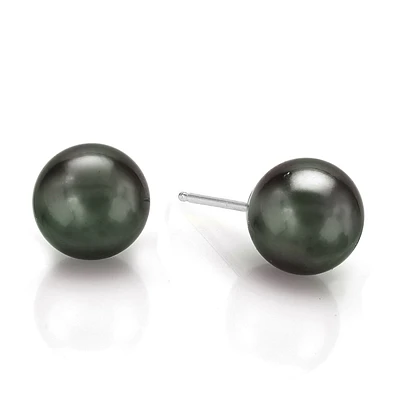 8.5-9MM Tahitian Pearl Stud Earrings