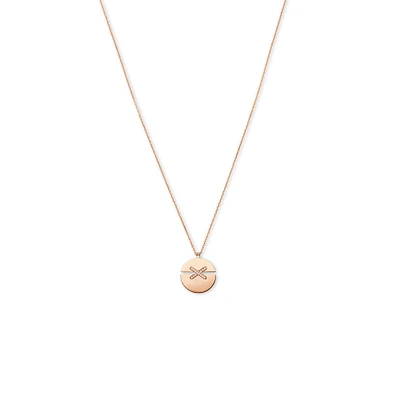 Jeux de Liens Harmony Large Rose Gold Diamond Necklace