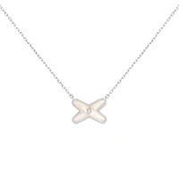 Jeux de Liens White Gold Mother-Of-Pearl Diamond Necklace