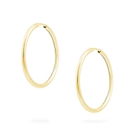 54 mm Yellow Gold Hoop Earrings