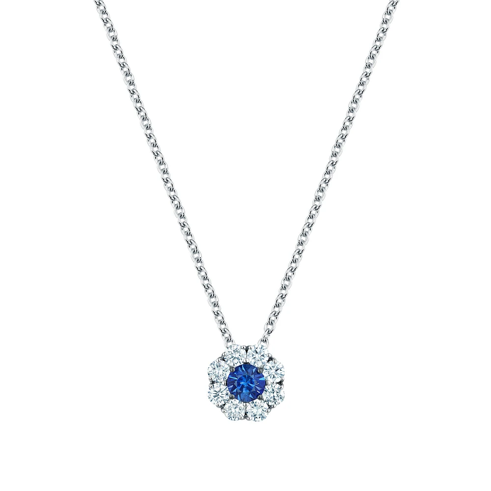 Sapphire and Diamond Pendant