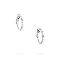 Diamond Hoop Earrings, Small