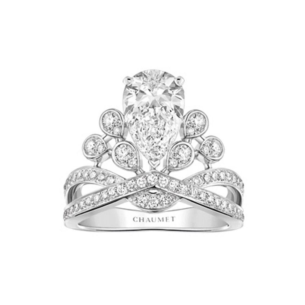 Joséphine Aigrette Impériale Platinum Diamond Ring From 1.5 Carat