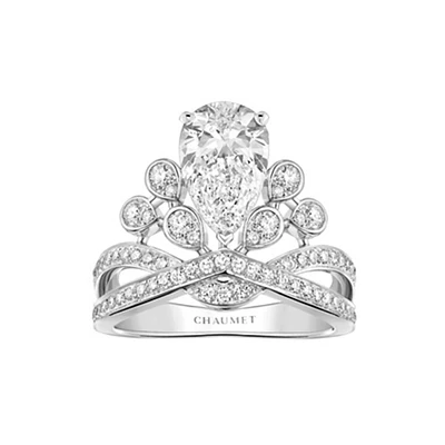 Joséphine Aigrette Impériale Platinum Diamond Ring From 1.5 Carat