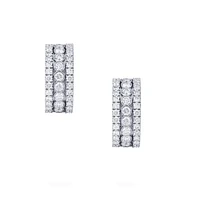 Diamond Huggie Earrings