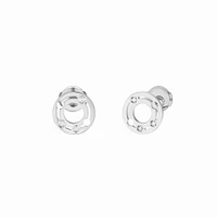 Pulse White Gold and Diamond Stud Earrings