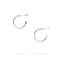 15 mm Sterling Silver Hoop Earrings