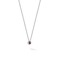 Rhodolite and Silver Pendant