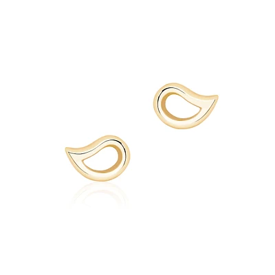 Yellow Gold Stud Earrings