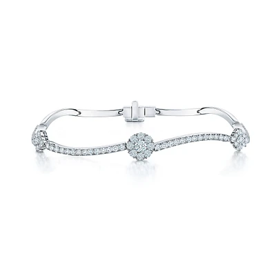 Curved Diamond Bracelet