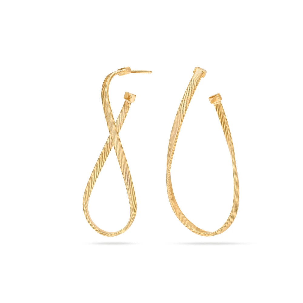 Marrakech Large Yellow Gold Drop Earrings