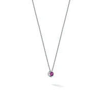 Ruby and Silver Pendant