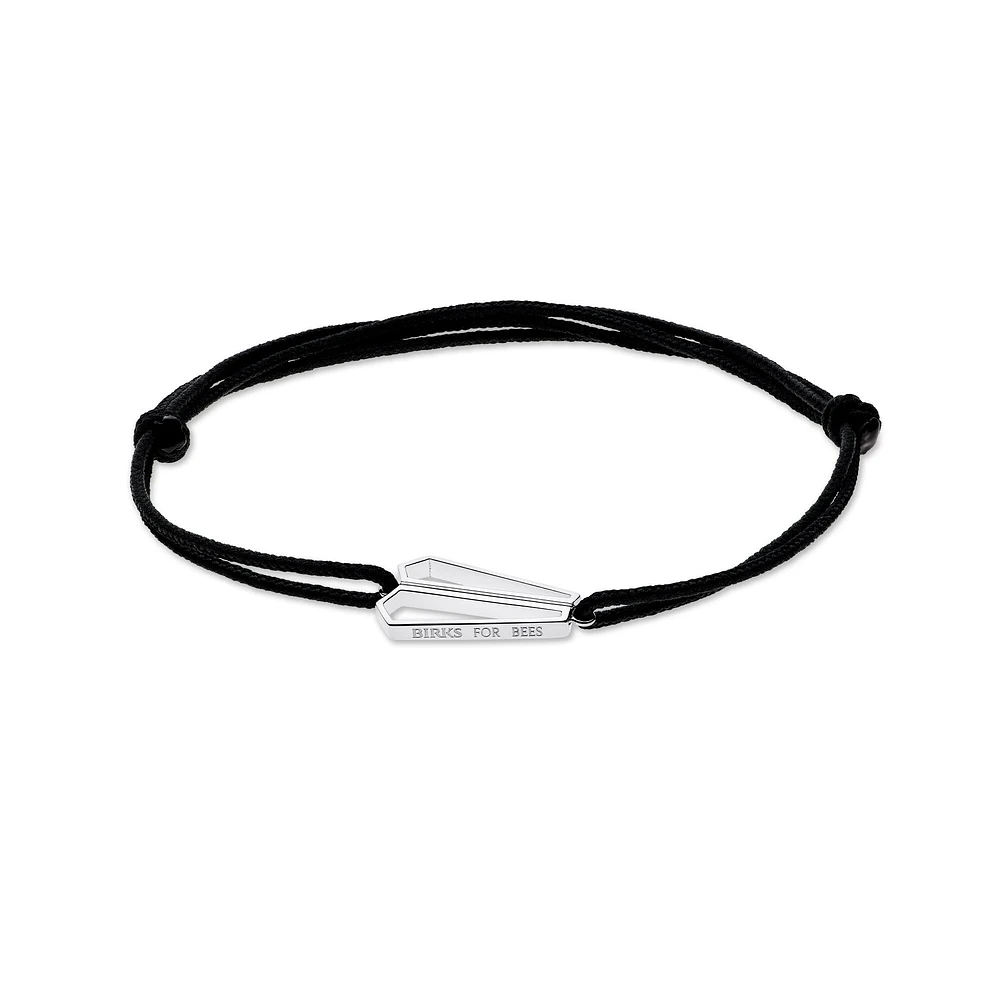 Sterling Silver Charity Cord Bracelet