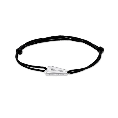Sterling Silver Charity Cord Bracelet