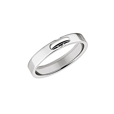 Liens Évidence Platinum Wedding Band