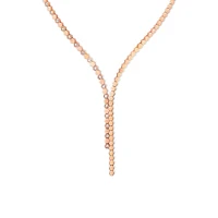 Bee My Love Rose Gold Diamond Asymetrical Necklace