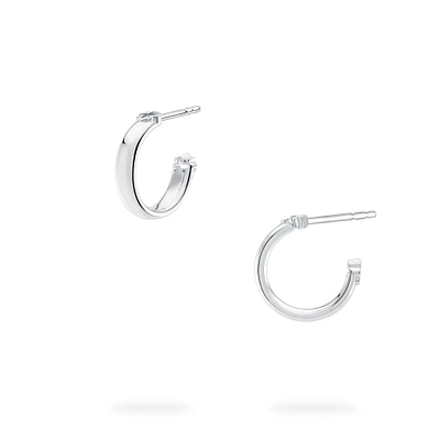 15 mm Sterling Silver Hoop Earrings