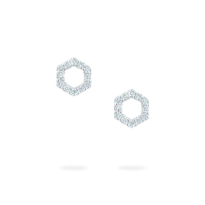 Diamond Bee Chic Stud Earrings