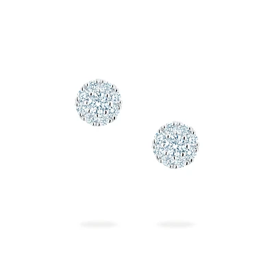 Diamond Snowflake Stud Earrings