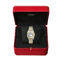 Panthère de Cartier Medium Quartz 29 x 37 mm Yellow Gold and Stainless Steel