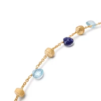 Paradise Yellow Gold, Blue Topaz and Iolite Bracelet