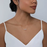 Freshwater Pearl Horizontal Bar Necklace