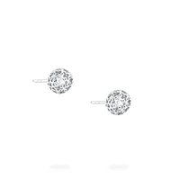 Mesh Ball Earring In Sterling Silver