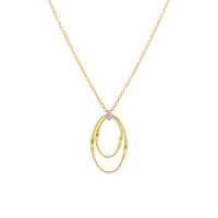 Marrakech Onde Yellow Gold and Diamond Pendant