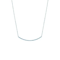 Diamond Curved Bar Necklace