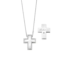 I Seigni Cross White Gold Pendant