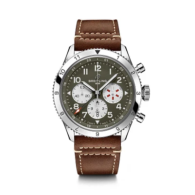 Super AVI Curtiss Warhawk B04 Automatic Chronograph GMT 46 mm Stainless Steel