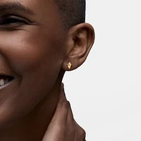 Yellow Gold Solitaire Stud Earrings