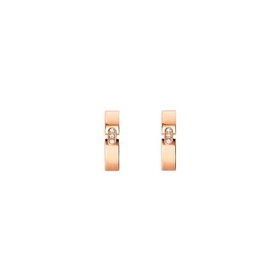 Liens Évidence Rose Gold Diamonds Earrings