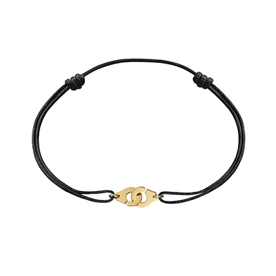 Menottes R8 Yellow Gold Cord Bracelet