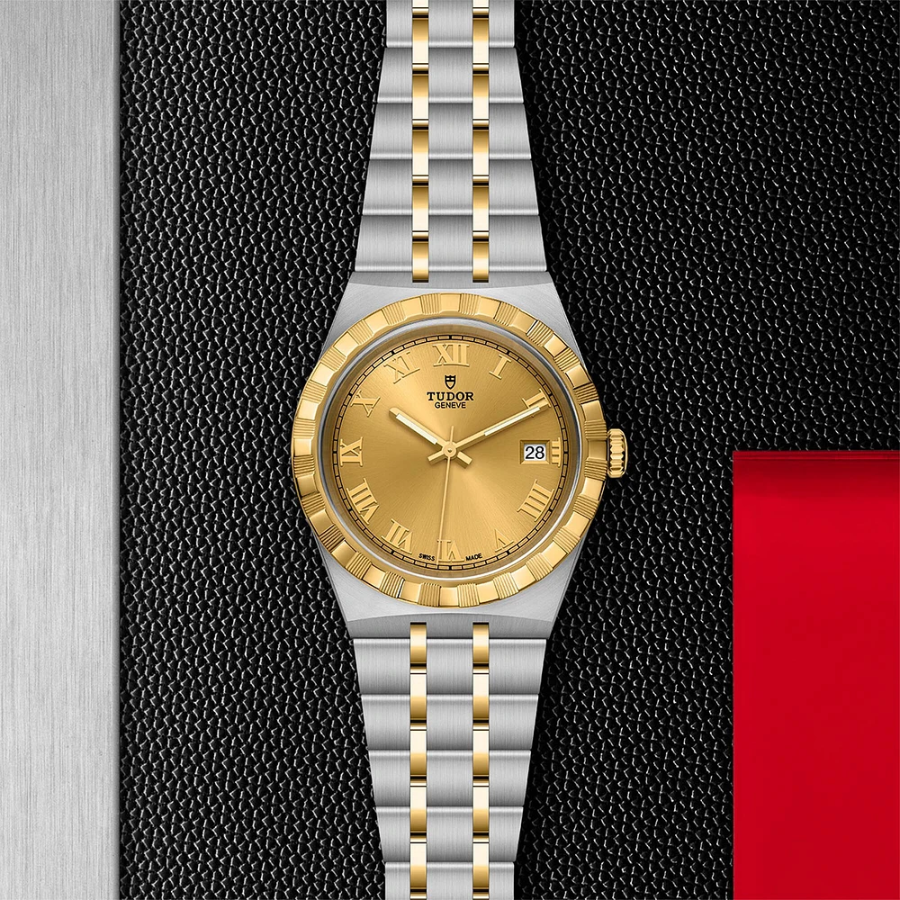 TUDOR Royal Automatic mm Yellow Gold and Stainless Steel