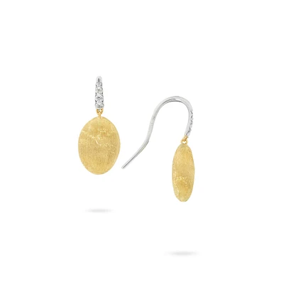 Siviglia Yellow Gold and Diamond Earrings