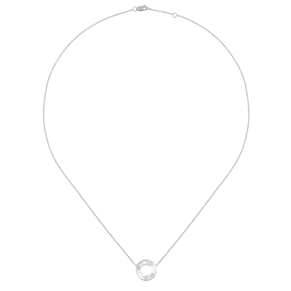 Pulse White Gold and Diamond Necklace