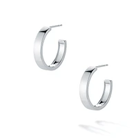 20MM Bold Sterling Silver Hoop Earrings