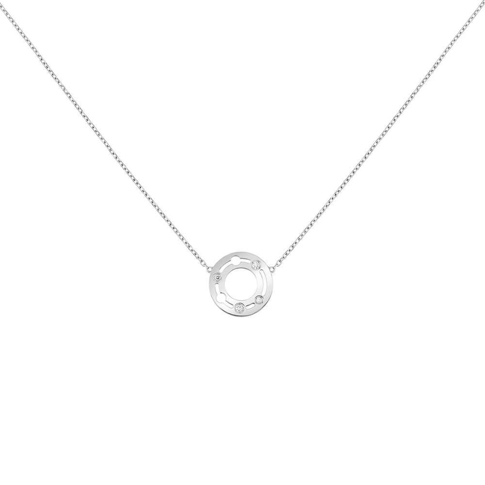 Pulse White Gold and Diamond Necklace