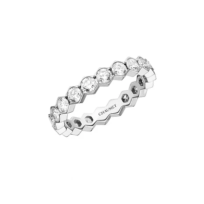 Bee My Love White Gold Diamond Pavé Ring