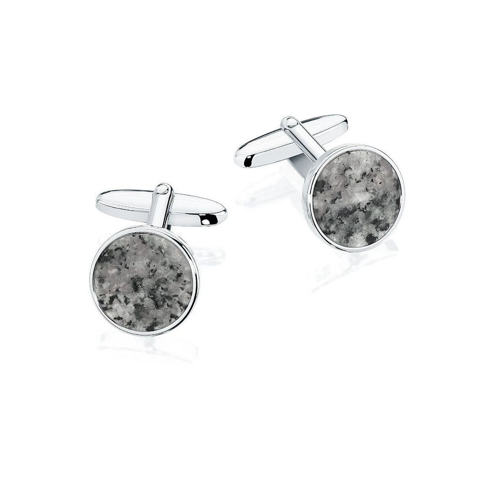 Round Granite Cufflinks