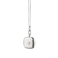 Slim Lockets Viv Silver and White Sapphire Pendant