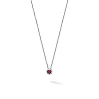 Rhodolite and Silver Pendant