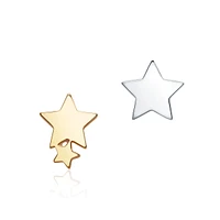 Single Silver Star Stud Earring for Kids