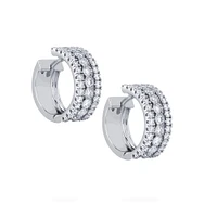 Diamond Huggie Earrings